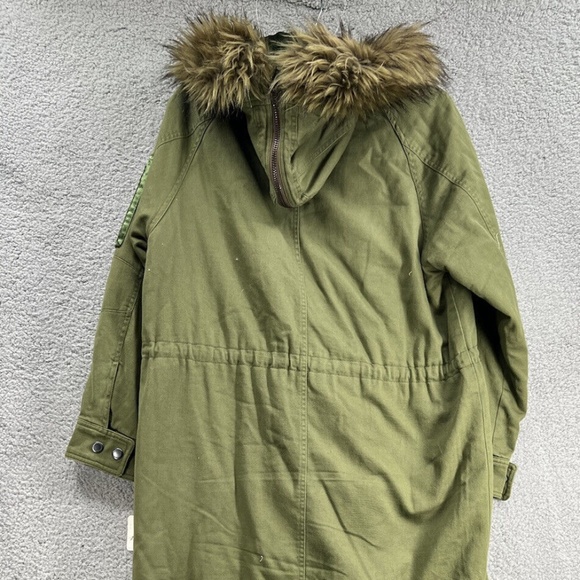 Free People Farrah Military Parka Jacket Size S - Picture 3 of 5